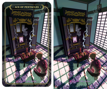 Ace of Pentacles (dabihawks tarot zine)